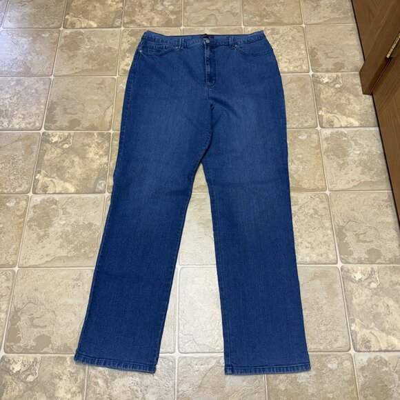 Gloria Vanderbilt Amanda Style Denim Jeans - Size 18 Long - 18L - Picture 2 of 6